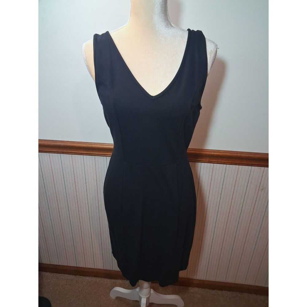 Maurices Black V Neck Sheath Fitted Dress - Size 7-8